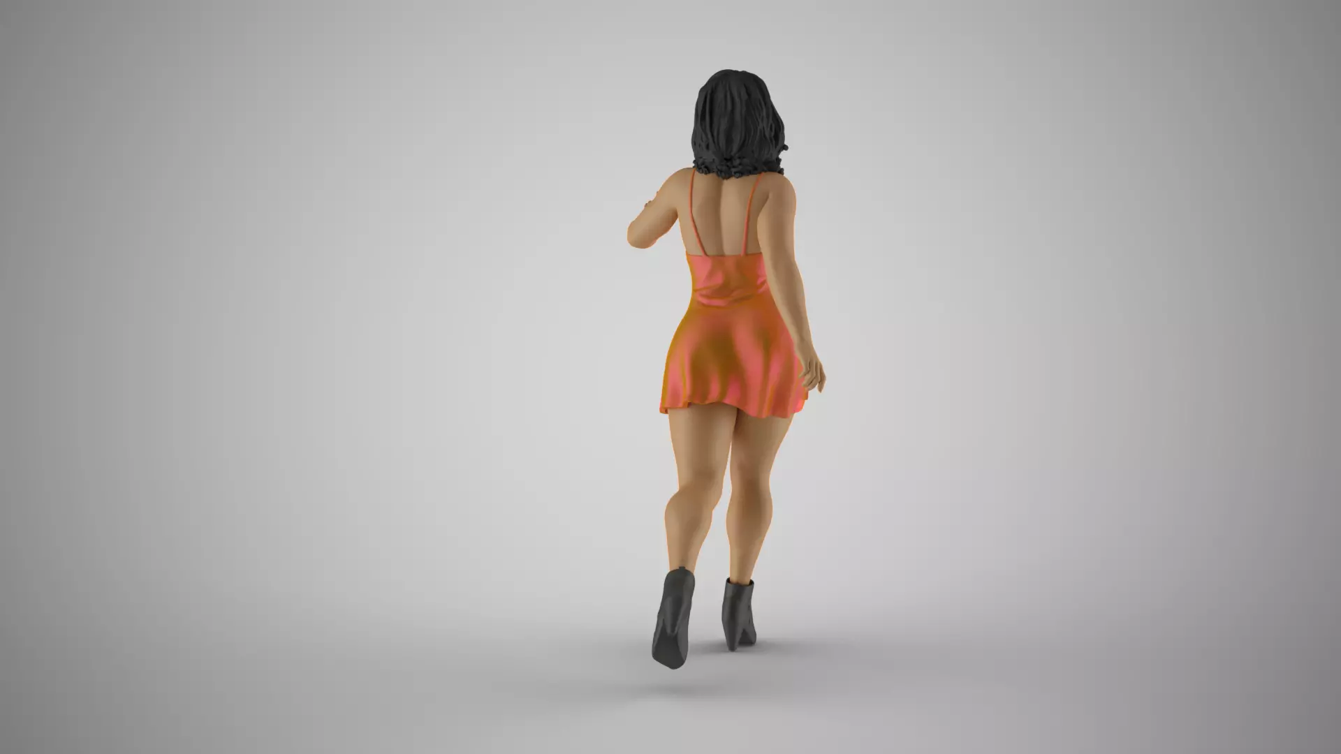 Woman Dynamic Walk 3D print model_6