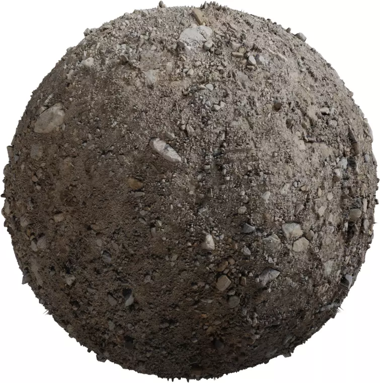 Rocky Dirt Road with Scattered Stones  Texture_0