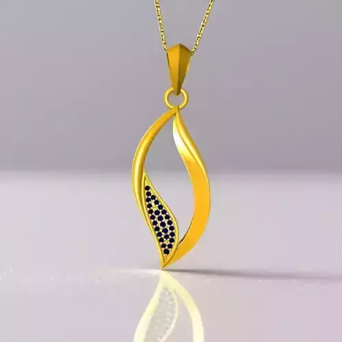 Royal  Gold Enamel pendant 3D Model