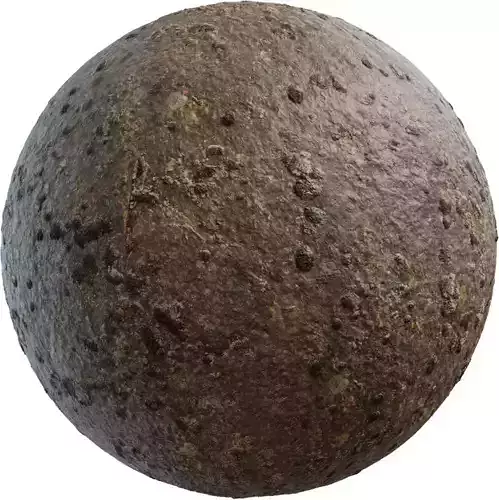 Wet Clay Plaster with Mossy Spots