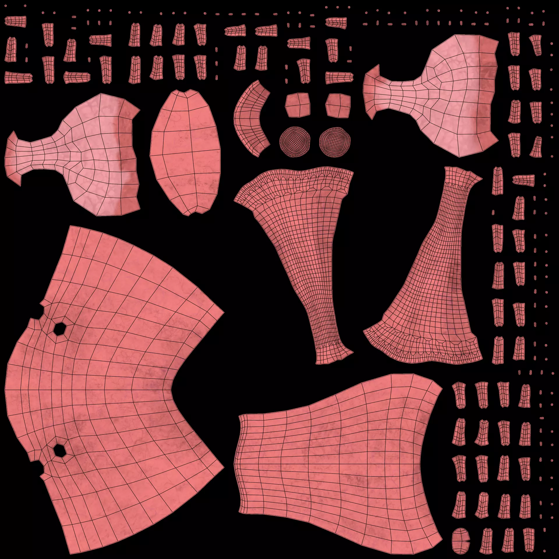 Female Reproductive System Set - Realistic Human Anatomy Low-poly 3D model_10