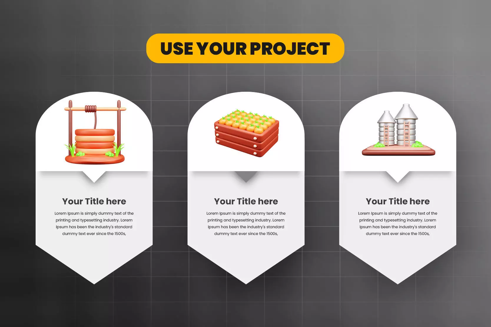 Firm Harvest and Agriculture 3D Icon Pack 3D model_4