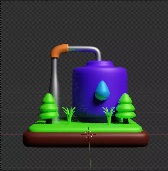 Firm Harvest and Agriculture 3D Icon Pack 3D model_108