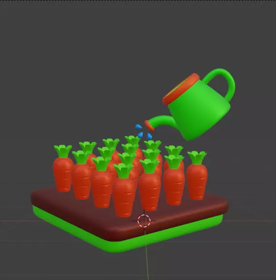 Firm Harvest and Agriculture 3D Icon Pack 3D model_75