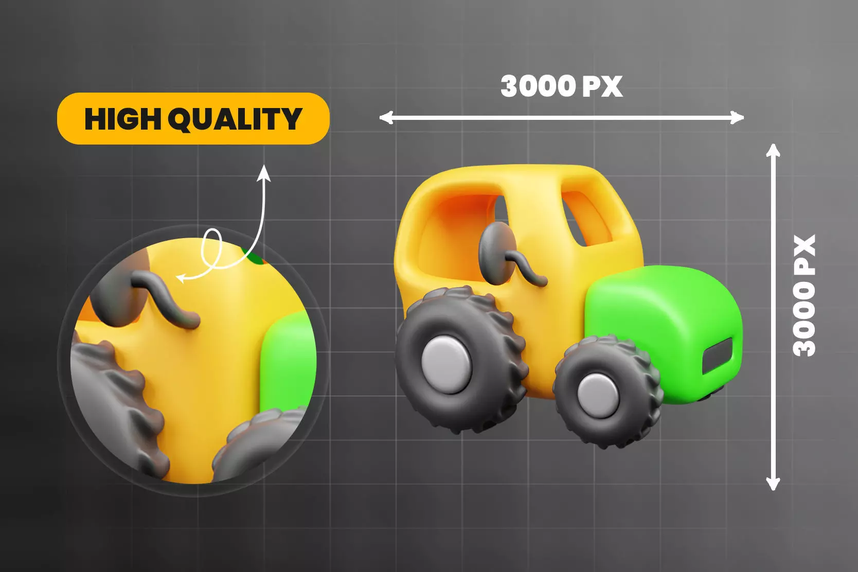 Firm Harvest and Agriculture 3D Icon Pack 3D model_5