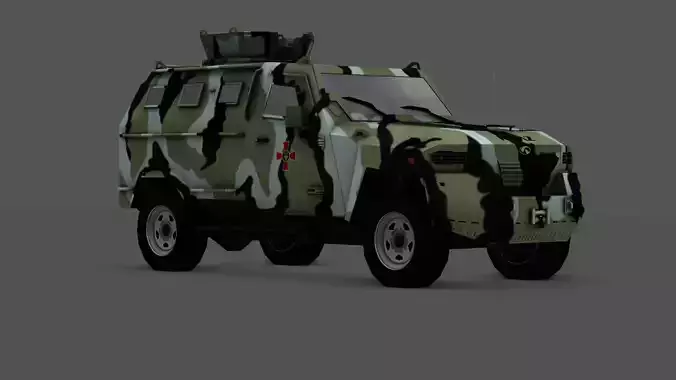  KRAZ Cougar 6x6 Heavy Military Truck Ukrainian Cargo Truck 
