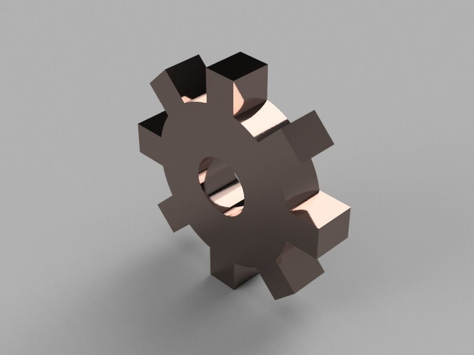 Simple Gear Free 3D model