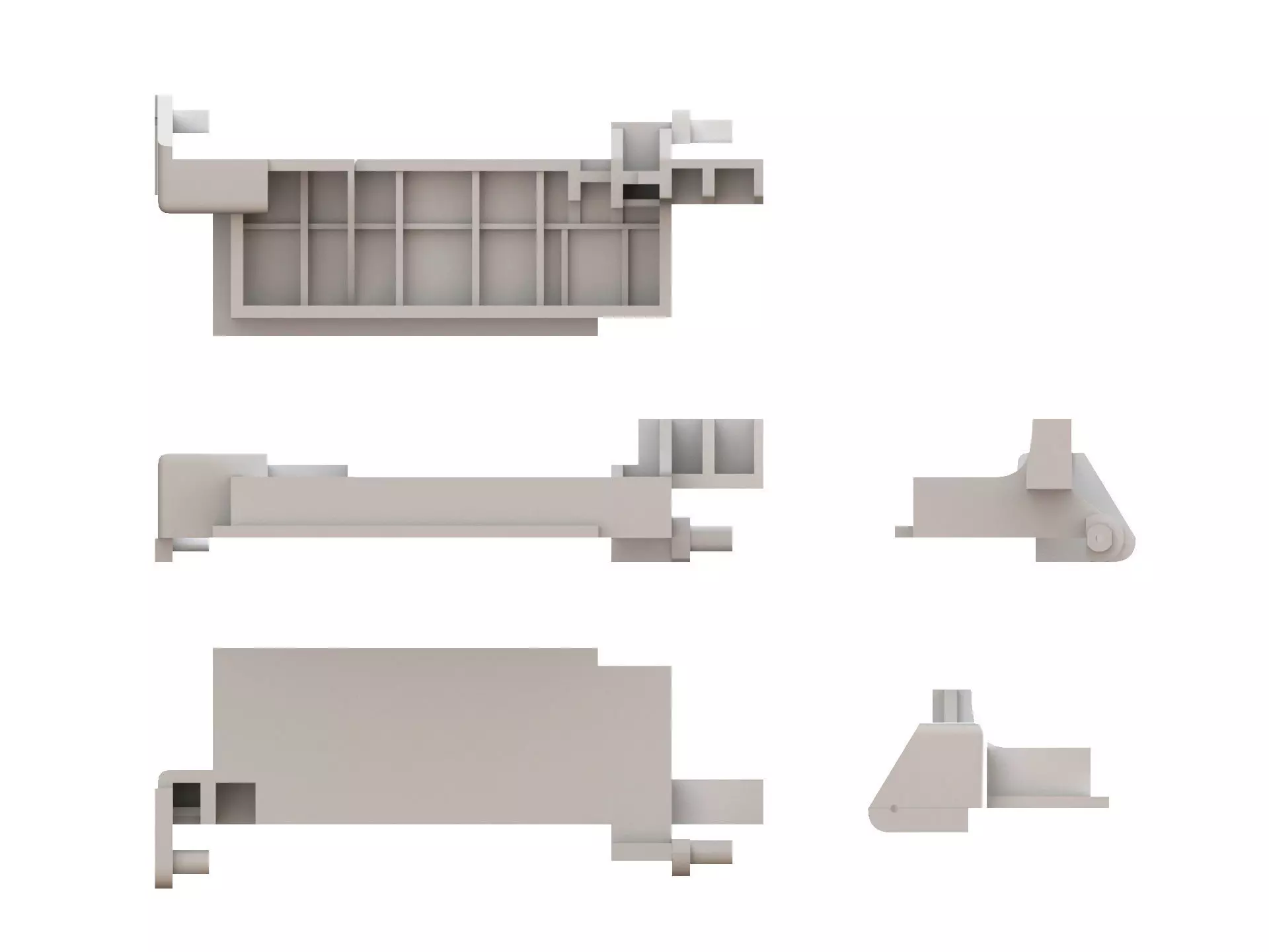 Door button for microwave 3D print model_3