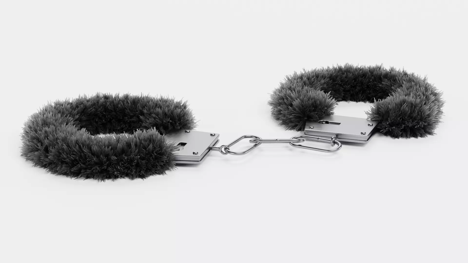 -Fluffy Handcuffs V2- 3D model_2