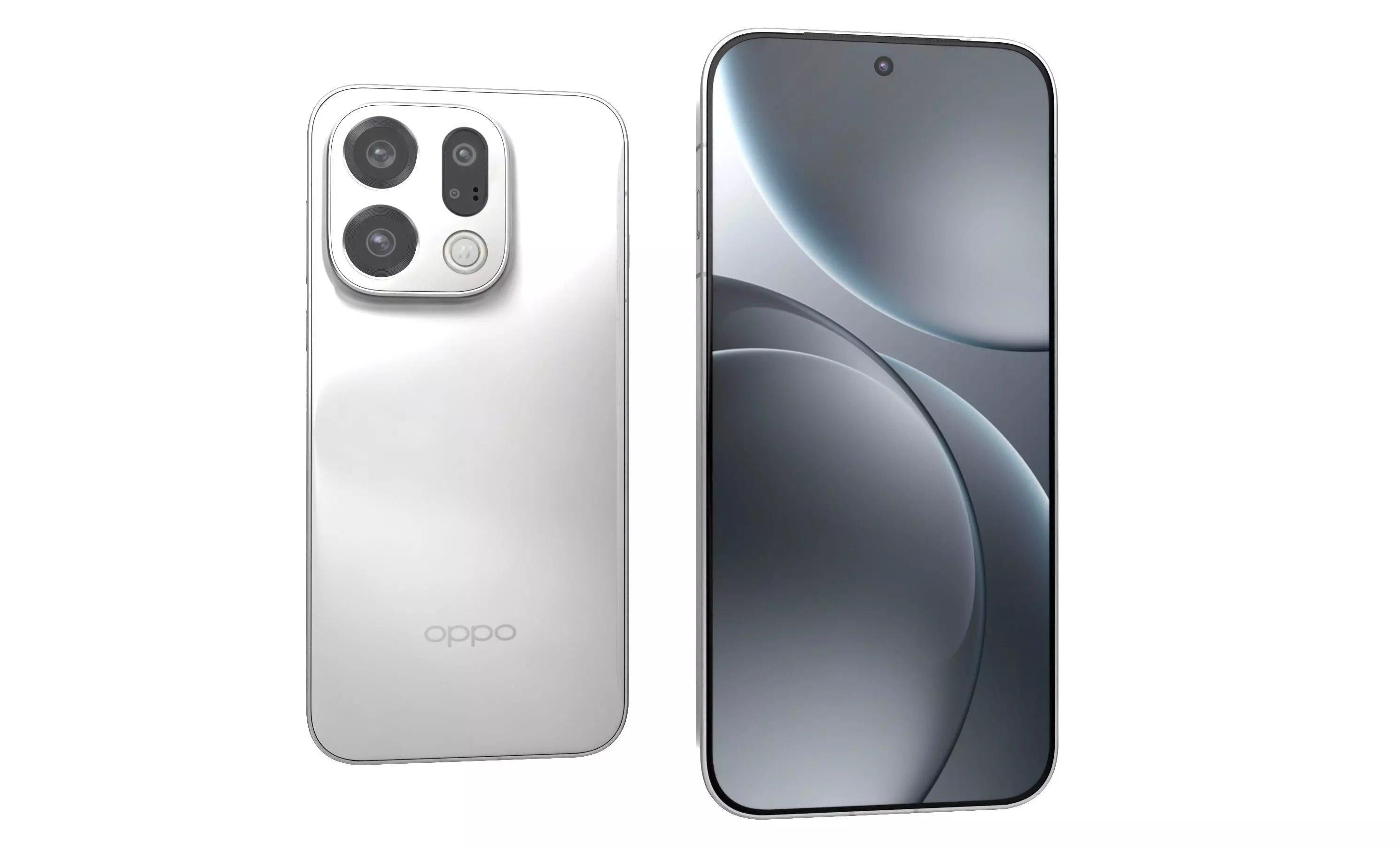 OPPO Find X9 Frosty White 3D model_6