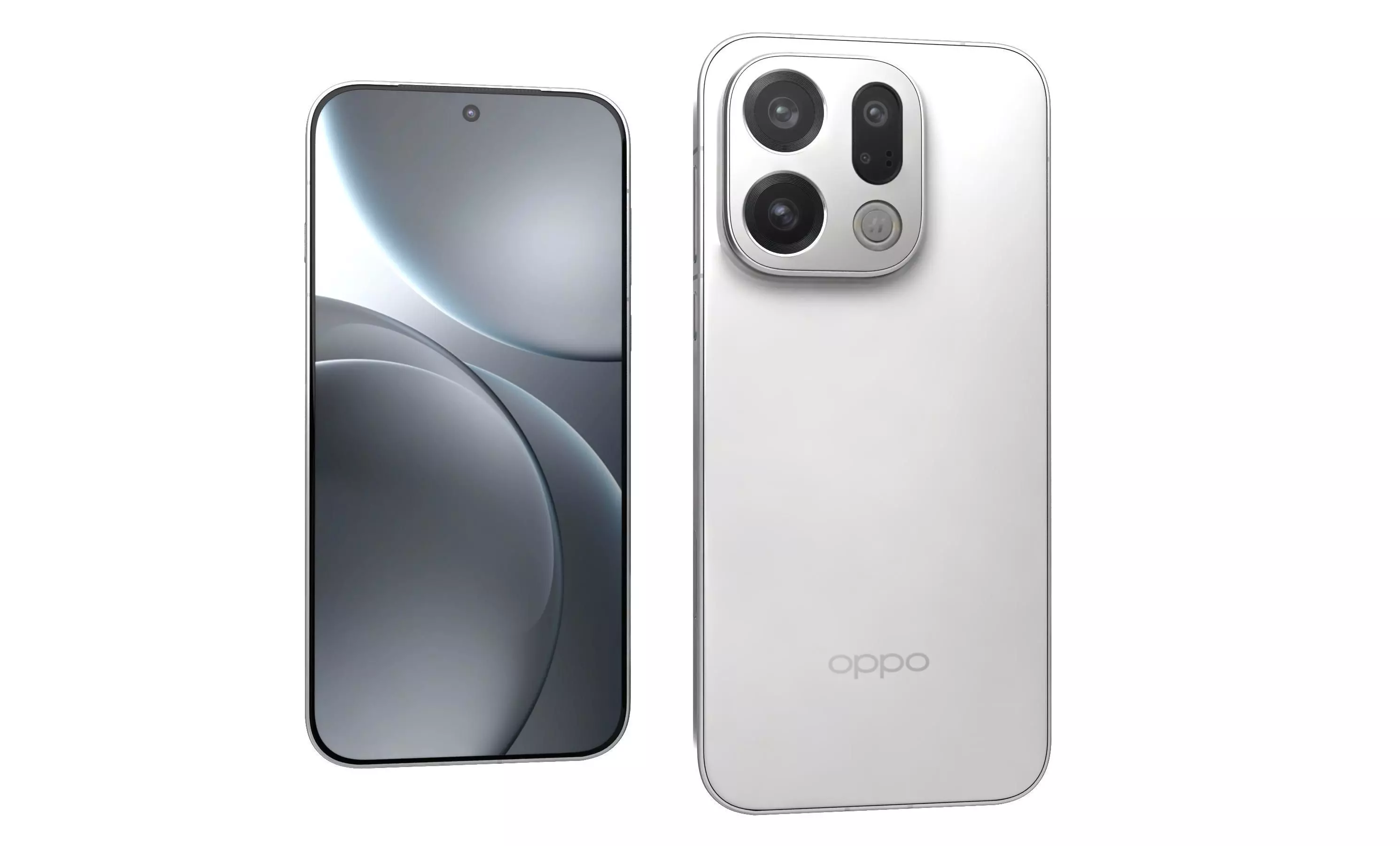 OPPO Find X9 Frosty White 3D model_0