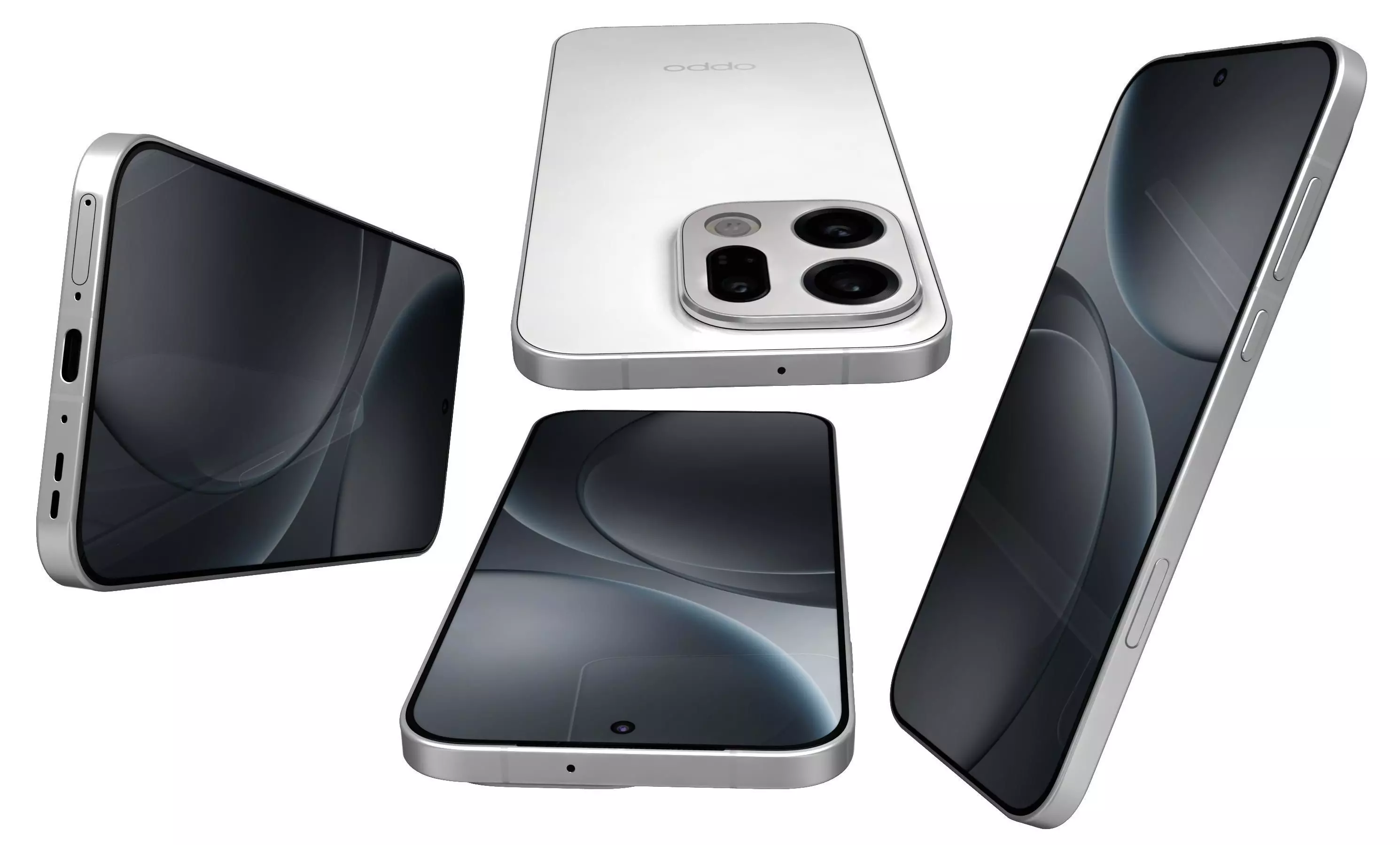 OPPO Find X9 Frosty White 3D model_17