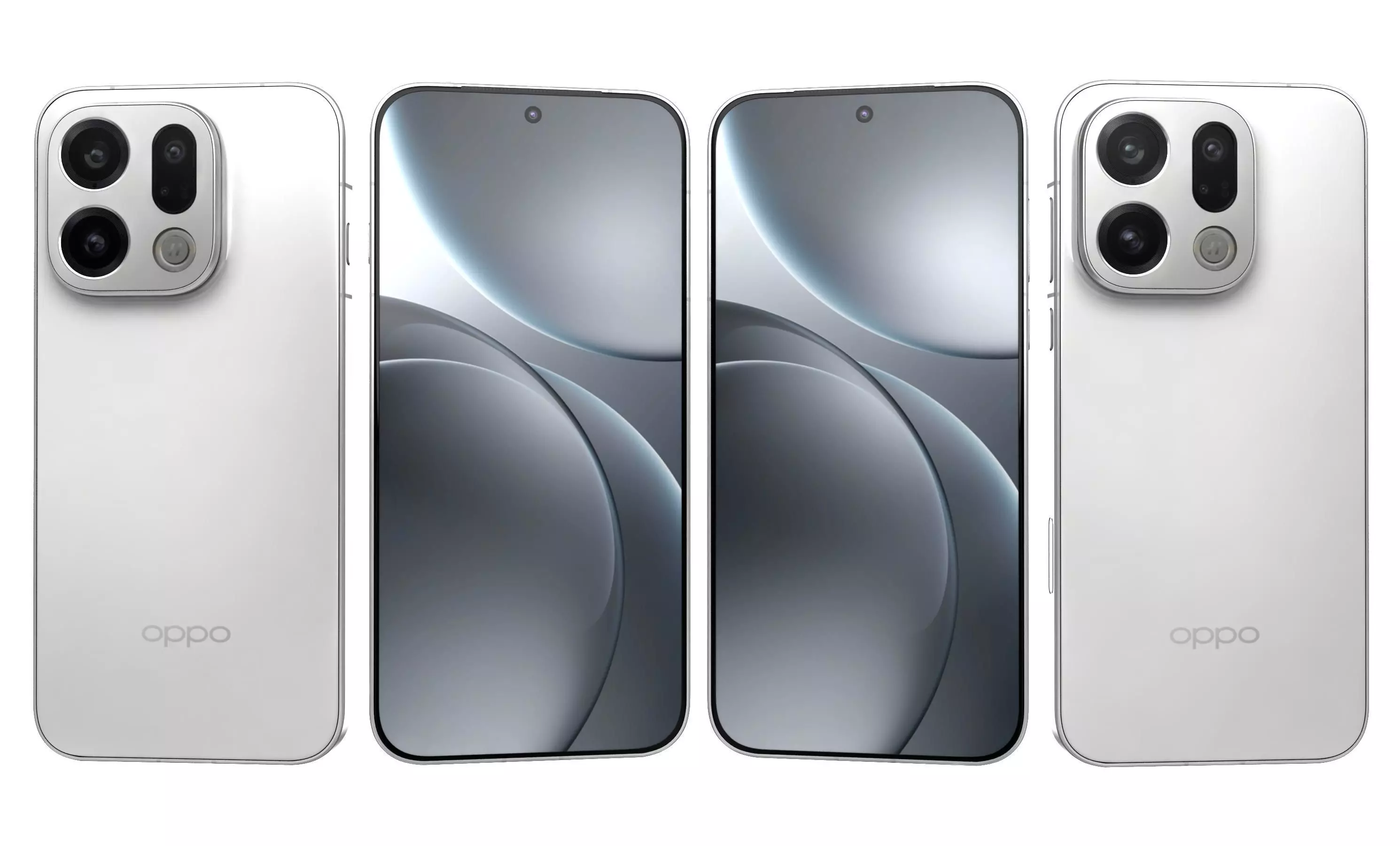 OPPO Find X9 Frosty White 3D model_5