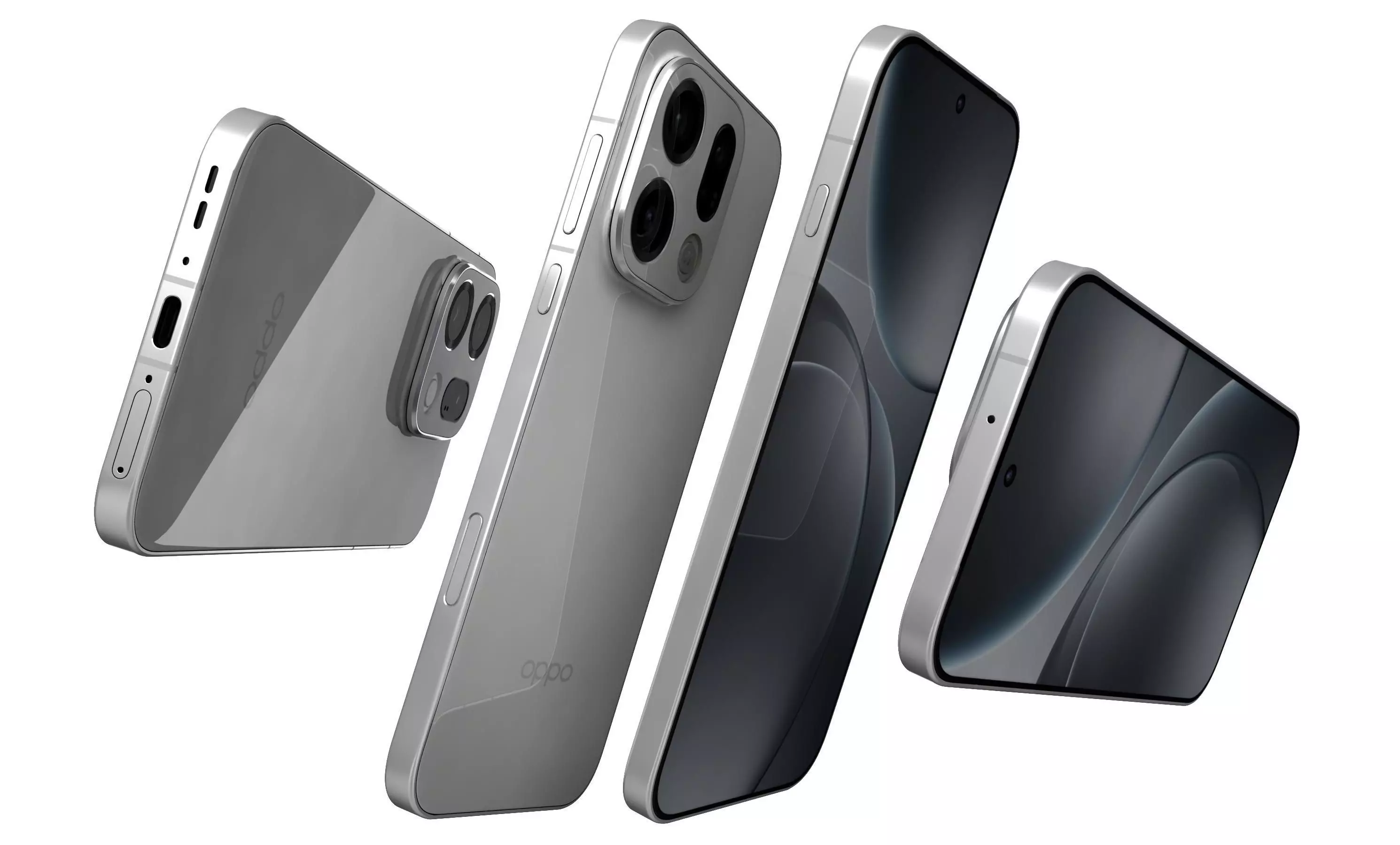 OPPO Find X9 Frosty White 3D model_12