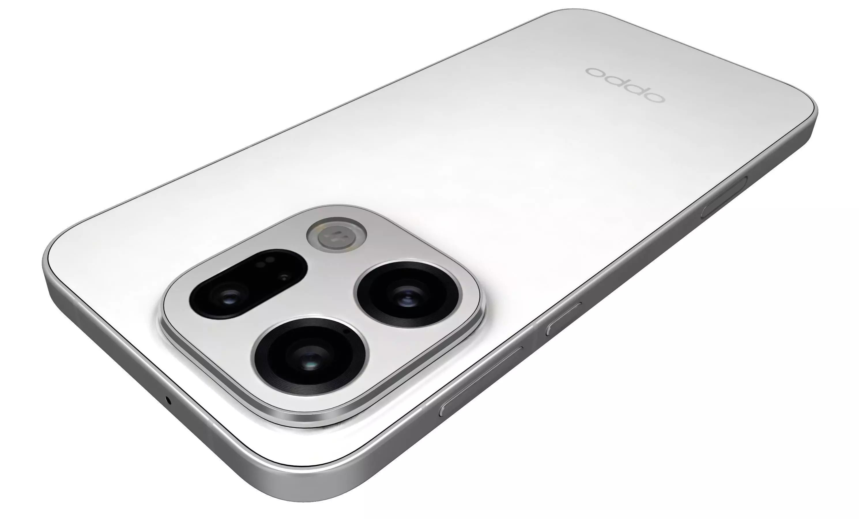 OPPO Find X9 Frosty White 3D model_8