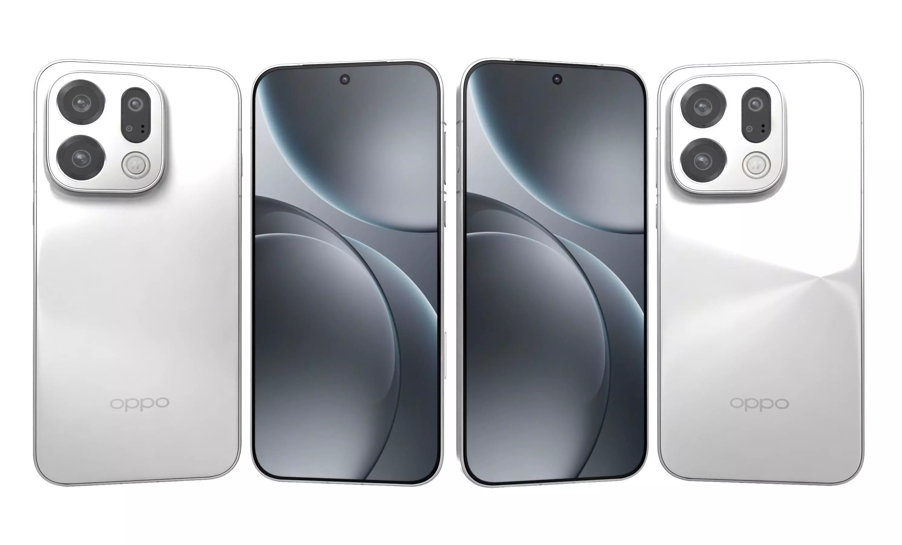 OPPO Find X9 Frosty White 3D model_1