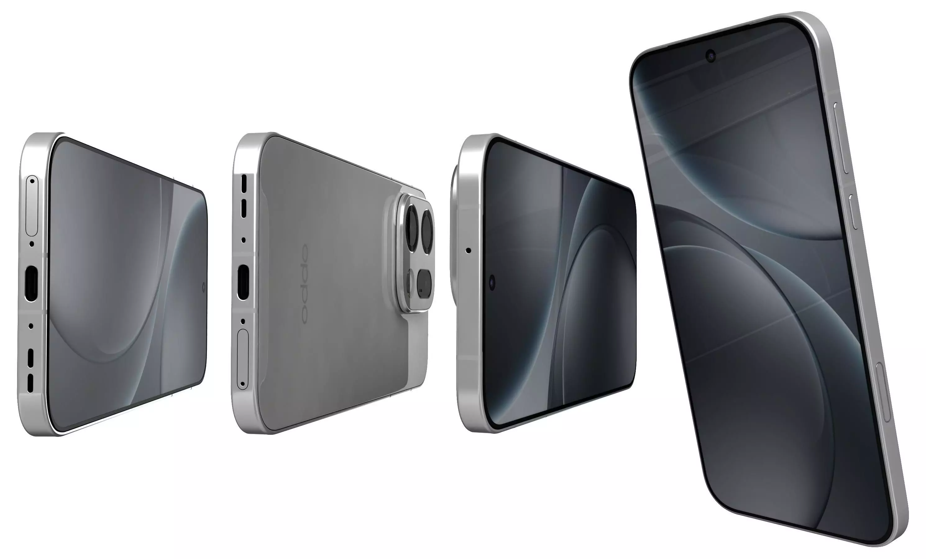 OPPO Find X9 Frosty White 3D model_16