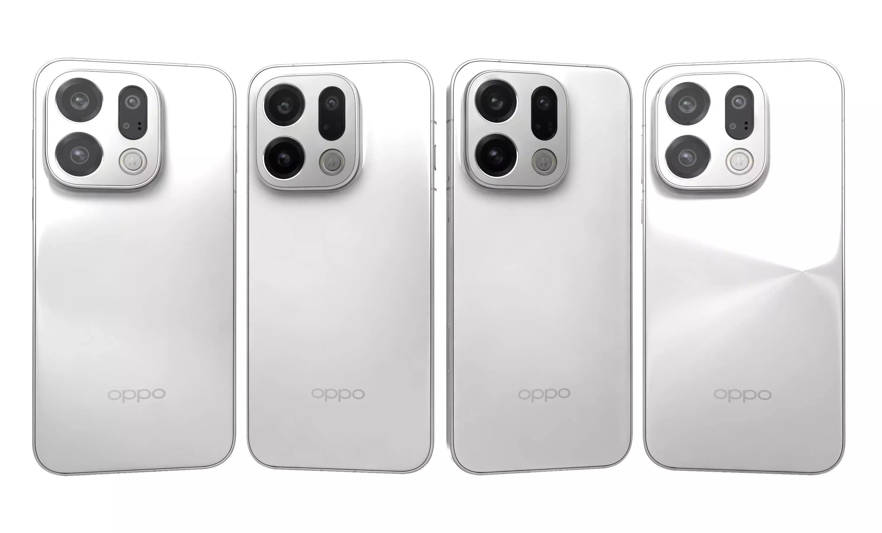 OPPO Find X9 Frosty White 3D model_2