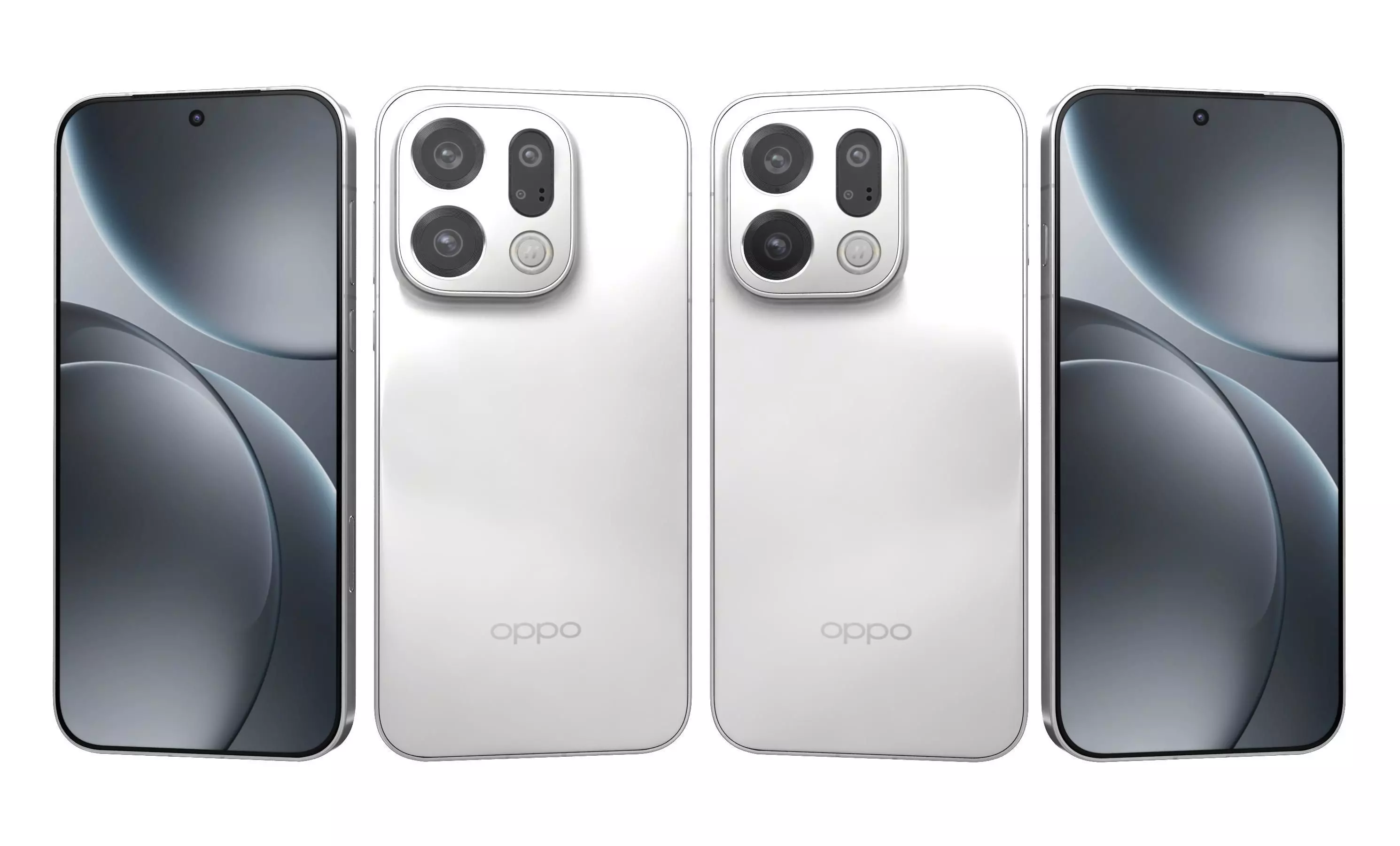 OPPO Find X9 Frosty White 3D model_4