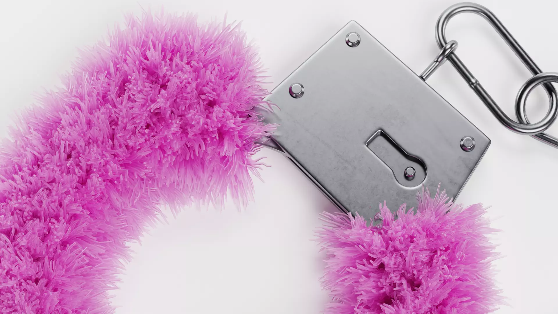 -Fluffy Handcuffs with Keys V1- 3D model_6