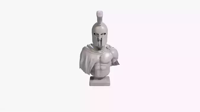 Leonidas I Bust Sculpture 3D Printable STL File