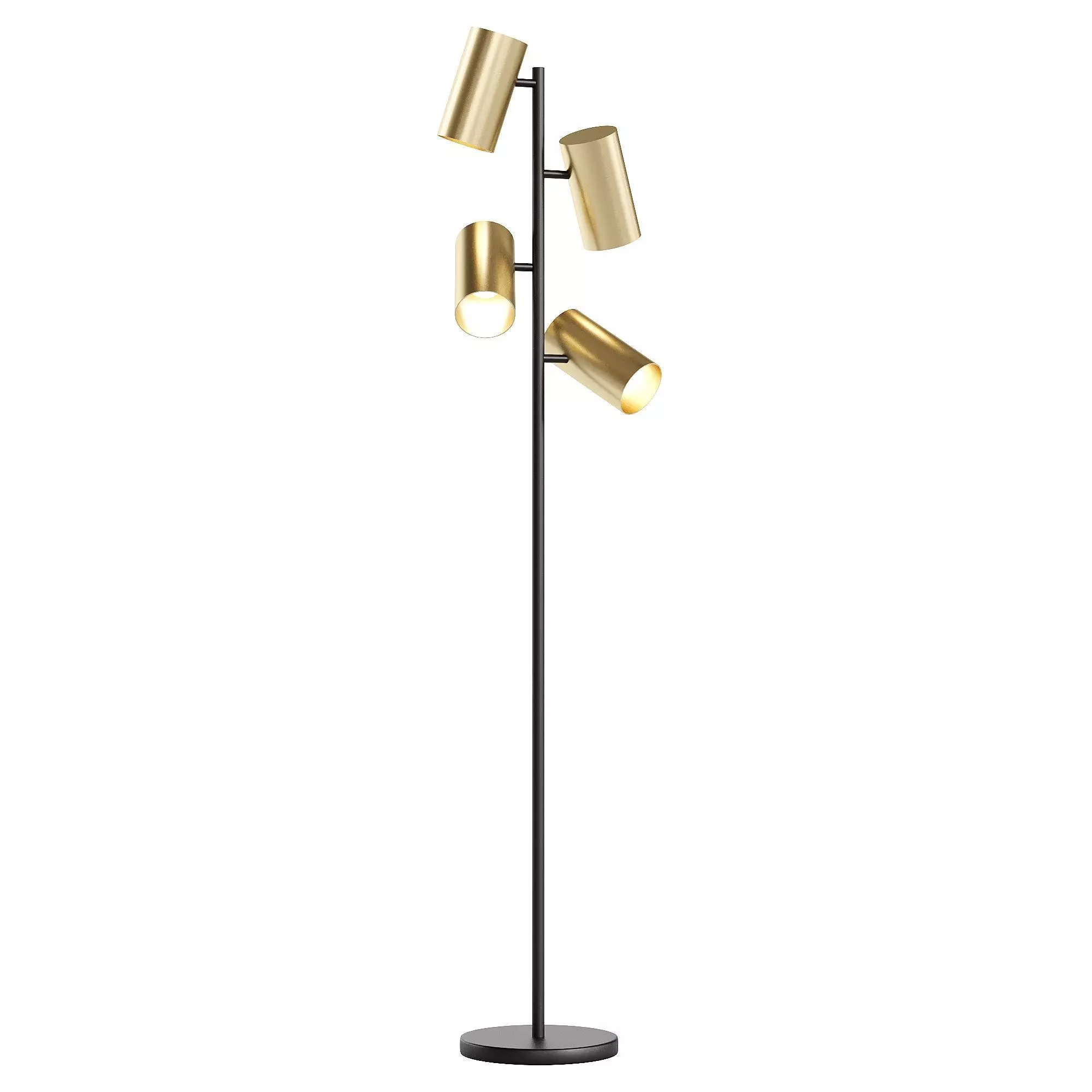 Dean Spotlight Floor Lamp Black 3D model