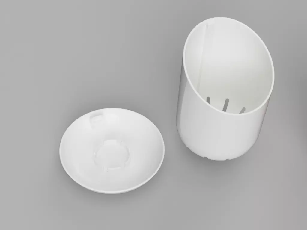 Stylish Draining Cutlery Caddy 3D print model_4