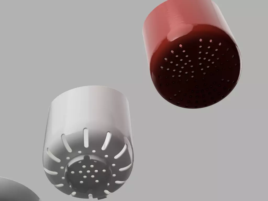 Stylish Draining Cutlery Caddy 3D print model_6