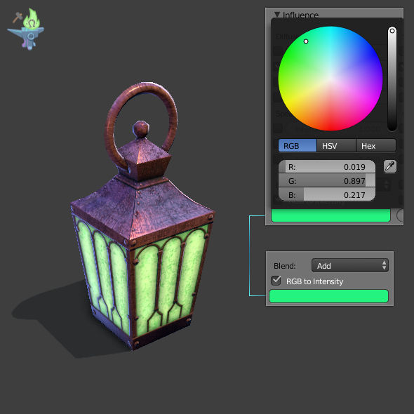 6 Hand Lanterns set Low-poly 3D model_7