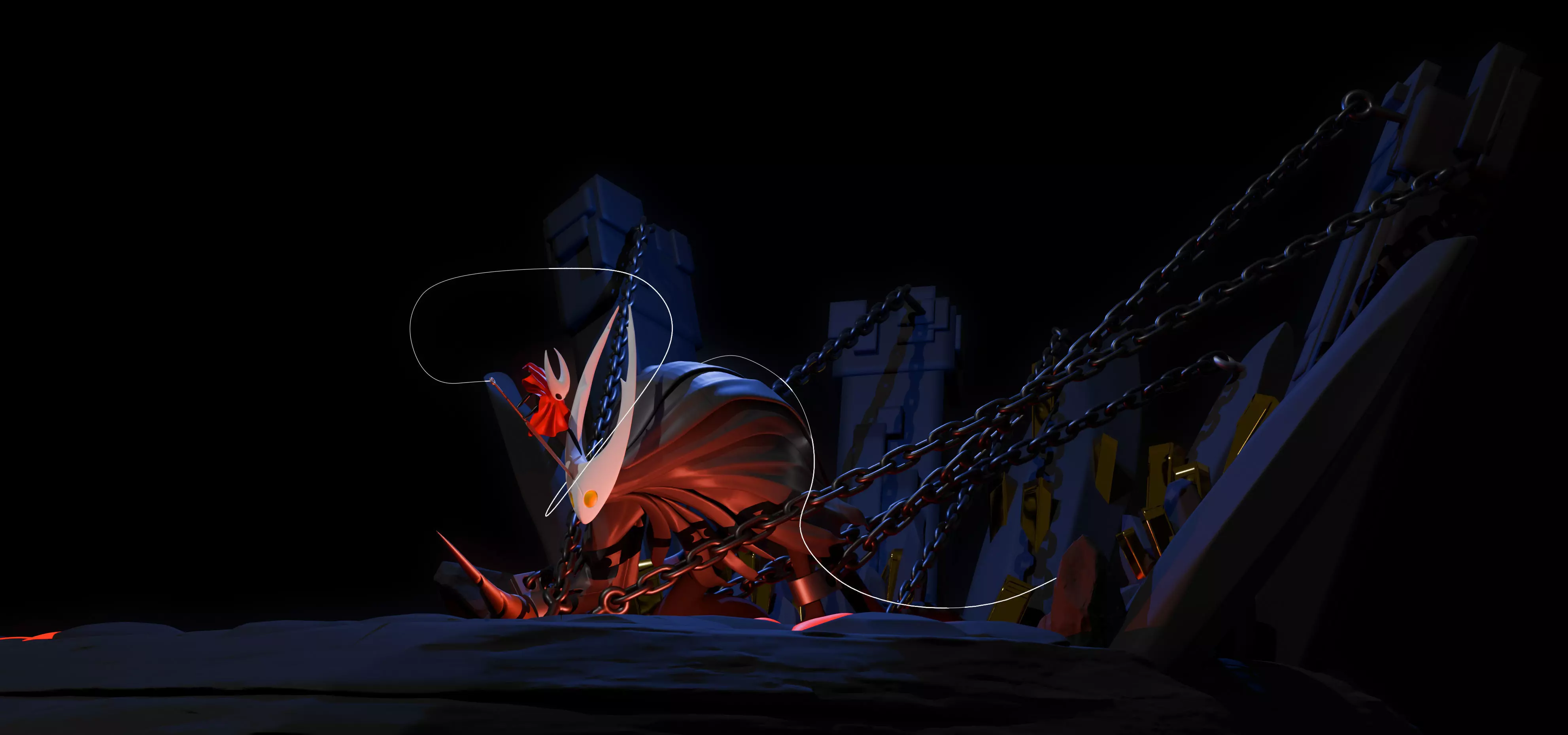 Hollow Knight hornet 3D model_2