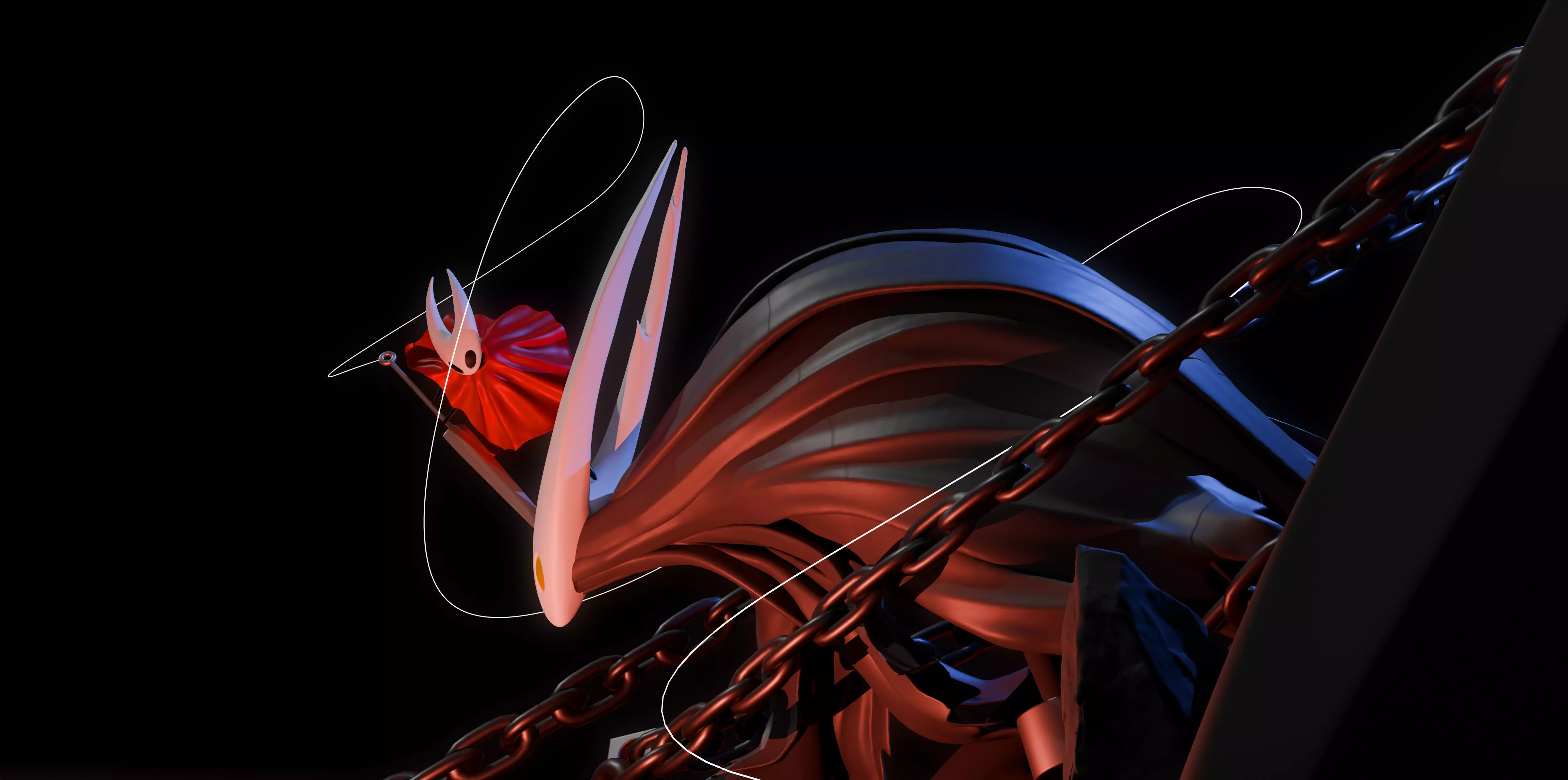 Hollow Knight hornet 3D model_1