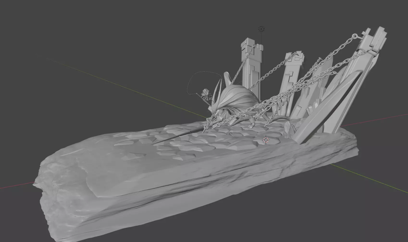 Hollow Knight hornet 3D model_3