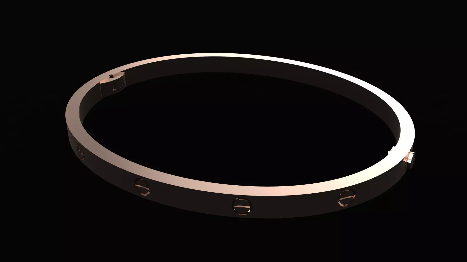 CARTIER LOVE SMALL bracelet 3D PRINT MODEL 3D print model_10