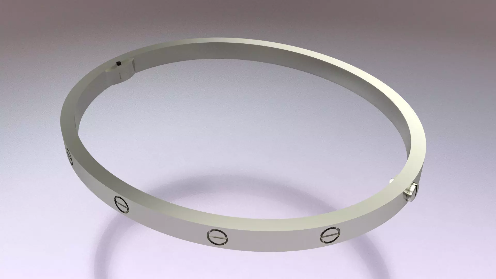 CARTIER LOVE SMALL bracelet 3D PRINT MODEL 3D print model_6