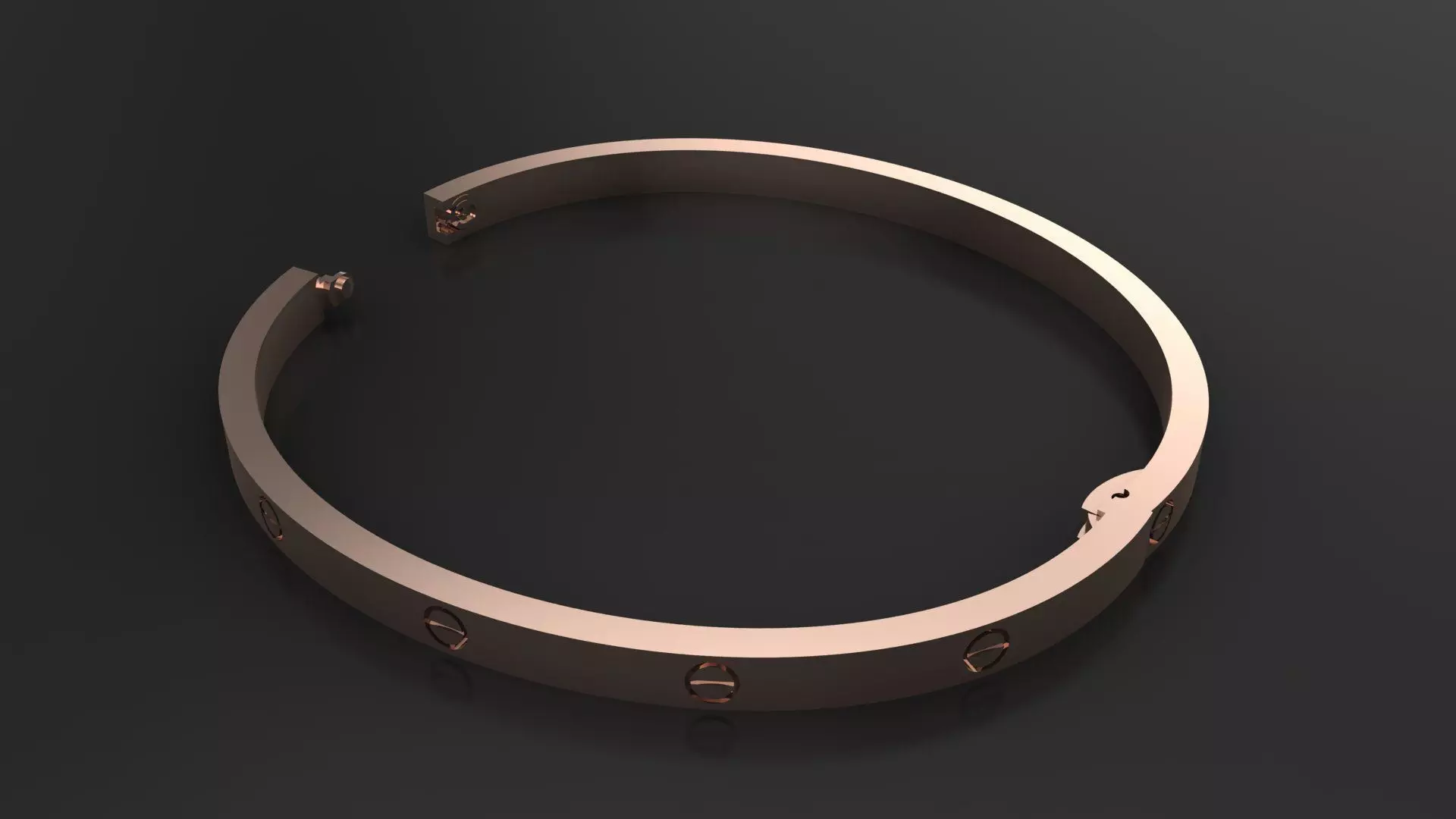 CARTIER LOVE SMALL bracelet 3D PRINT MODEL 3D print model_21