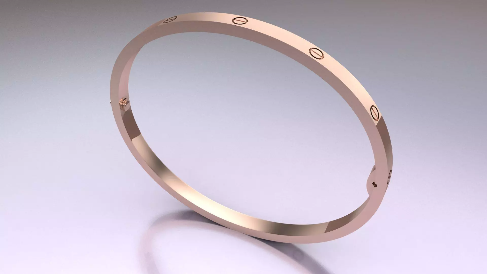 CARTIER LOVE SMALL bracelet 3D PRINT MODEL 3D print model_14