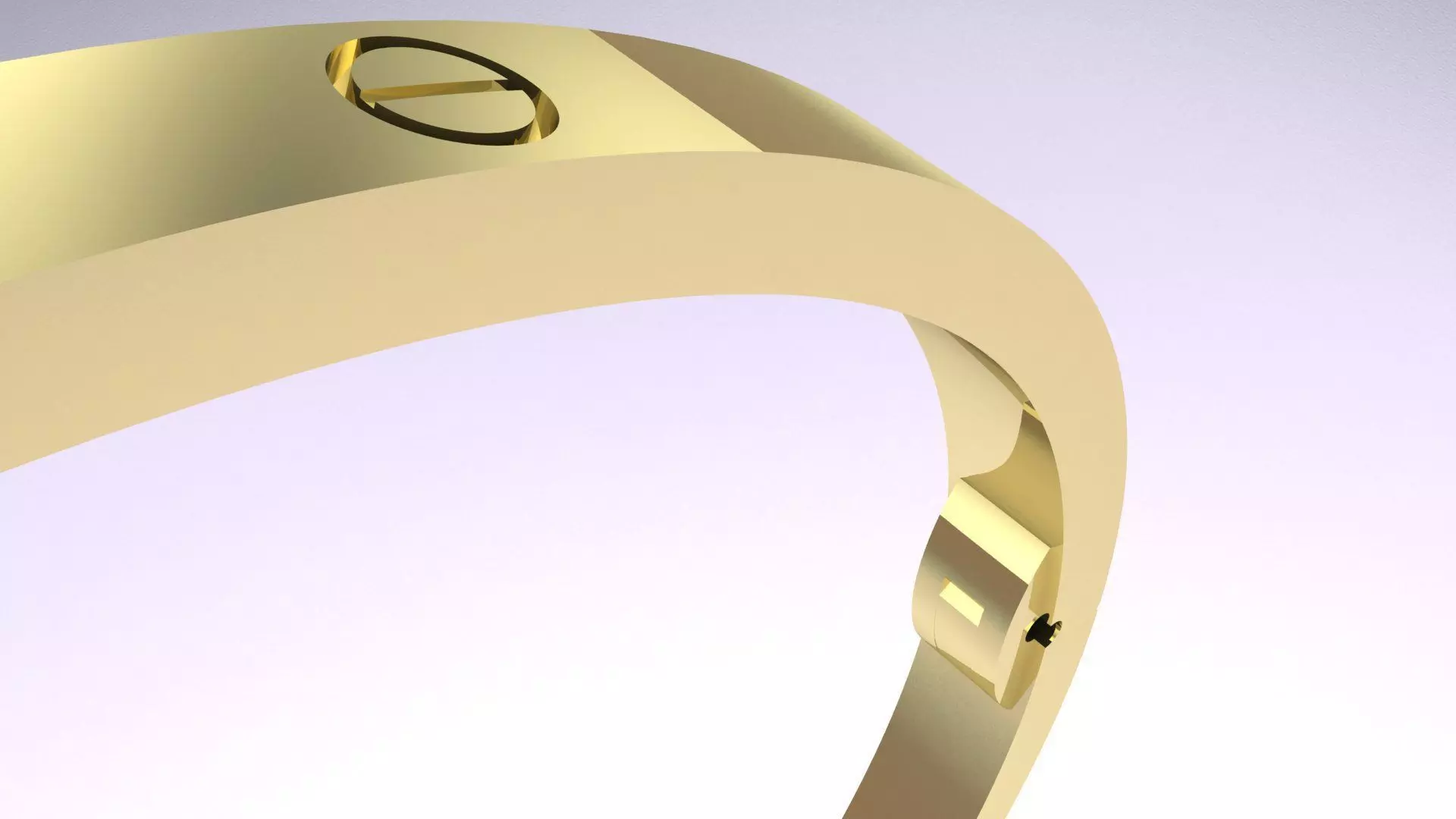 CARTIER LOVE SMALL bracelet 3D PRINT MODEL 3D print model_15