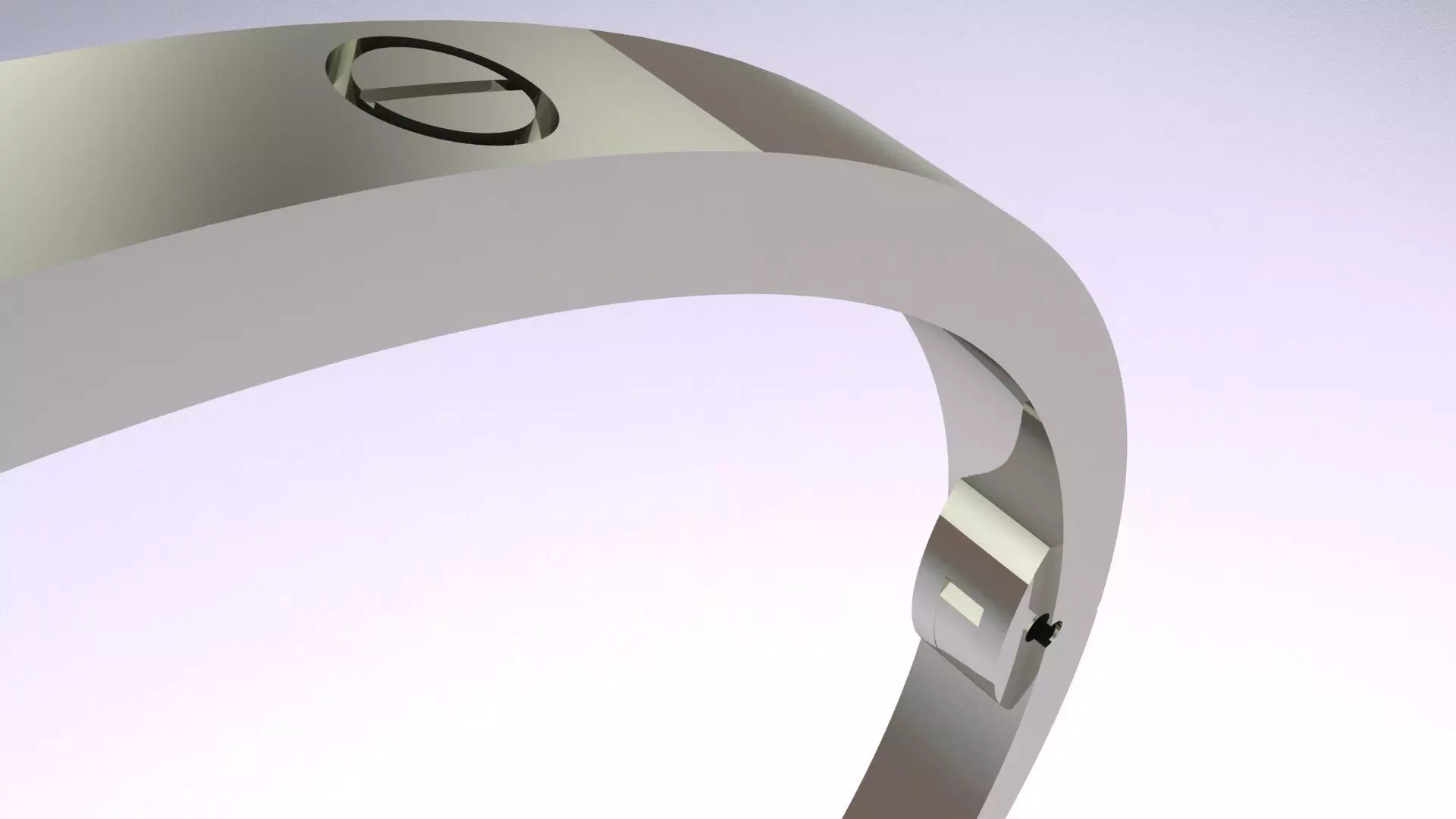 CARTIER LOVE SMALL bracelet 3D PRINT MODEL 3D print model_11