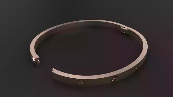CARTIER LOVE SMALL bracelet 3D PRINT MODEL
