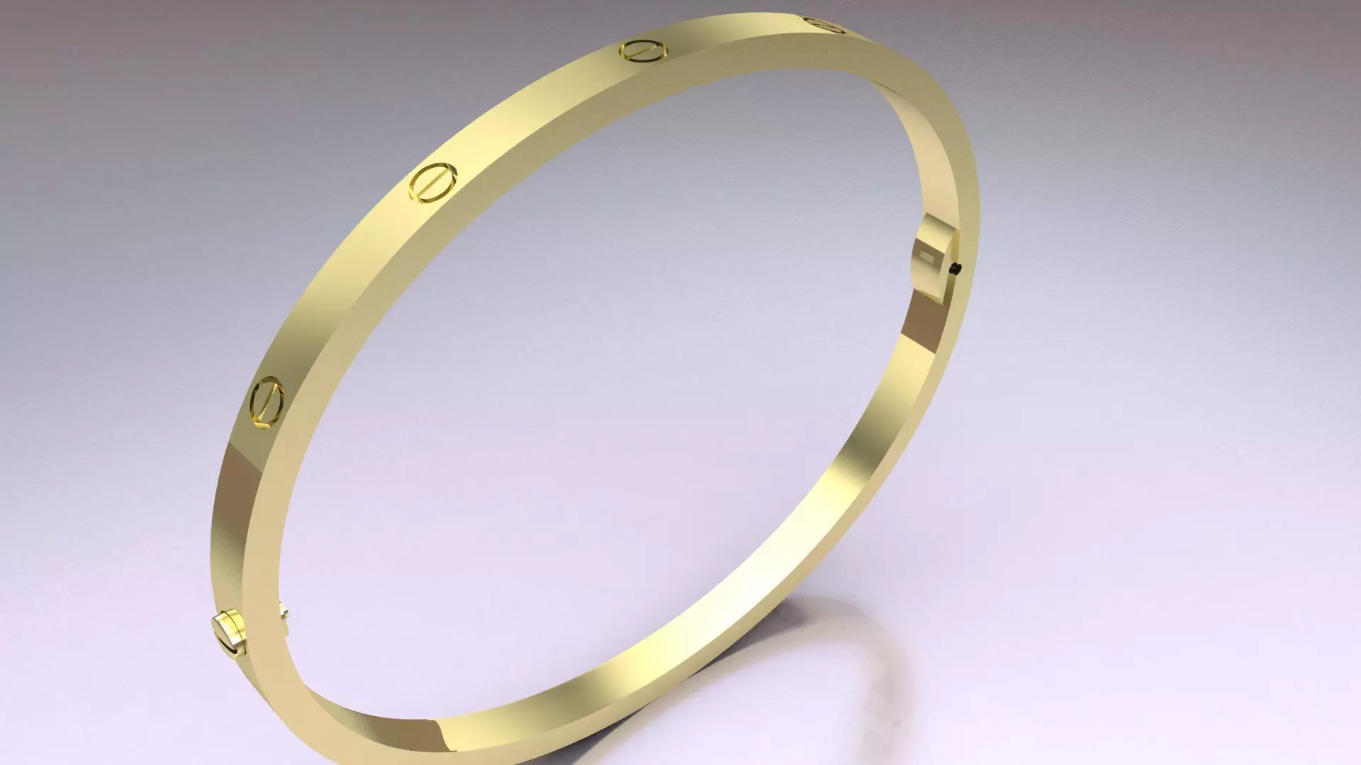 CARTIER LOVE SMALL bracelet 3D PRINT MODEL 3D print model_30
