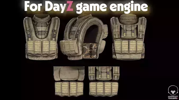 Military stalker like vest for Dayz engine
