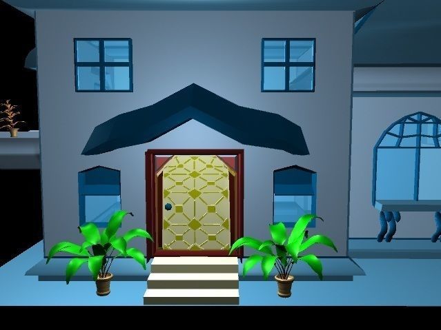 House at night 3D model_5