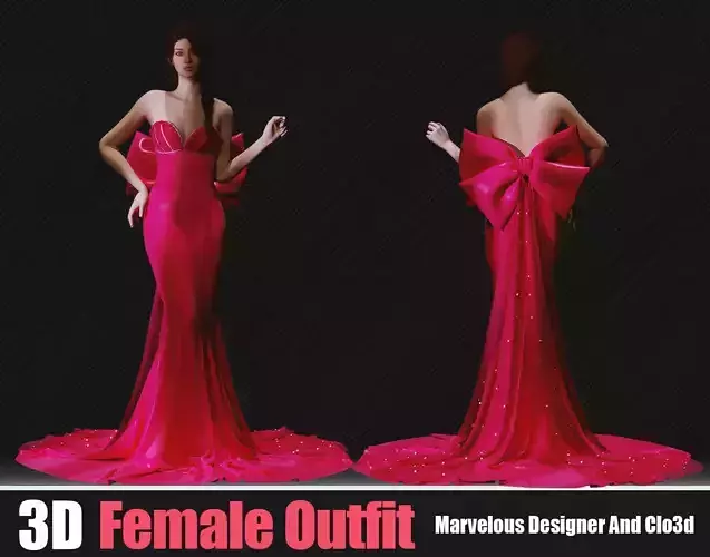 3d Famale Outfits In Marvelous Designer 