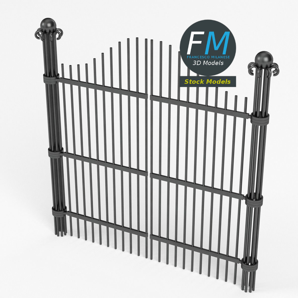 Iron gate 1 3D model_2