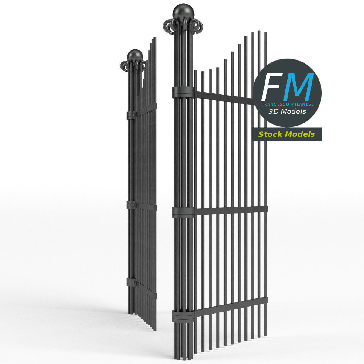 Iron gate 1 3D model_4