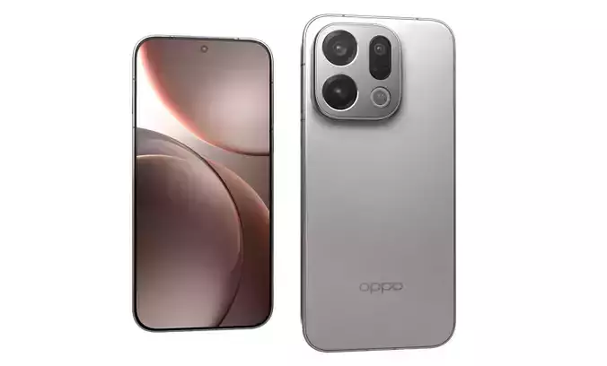 OPPO Find X9 Velvet Titanium 3D model