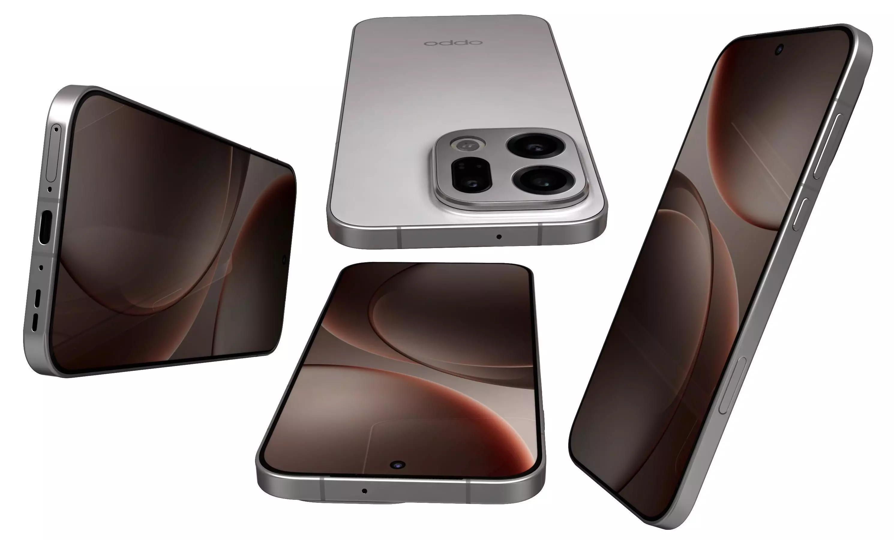 OPPO Find X9 Velvet Titanium 3D model_7