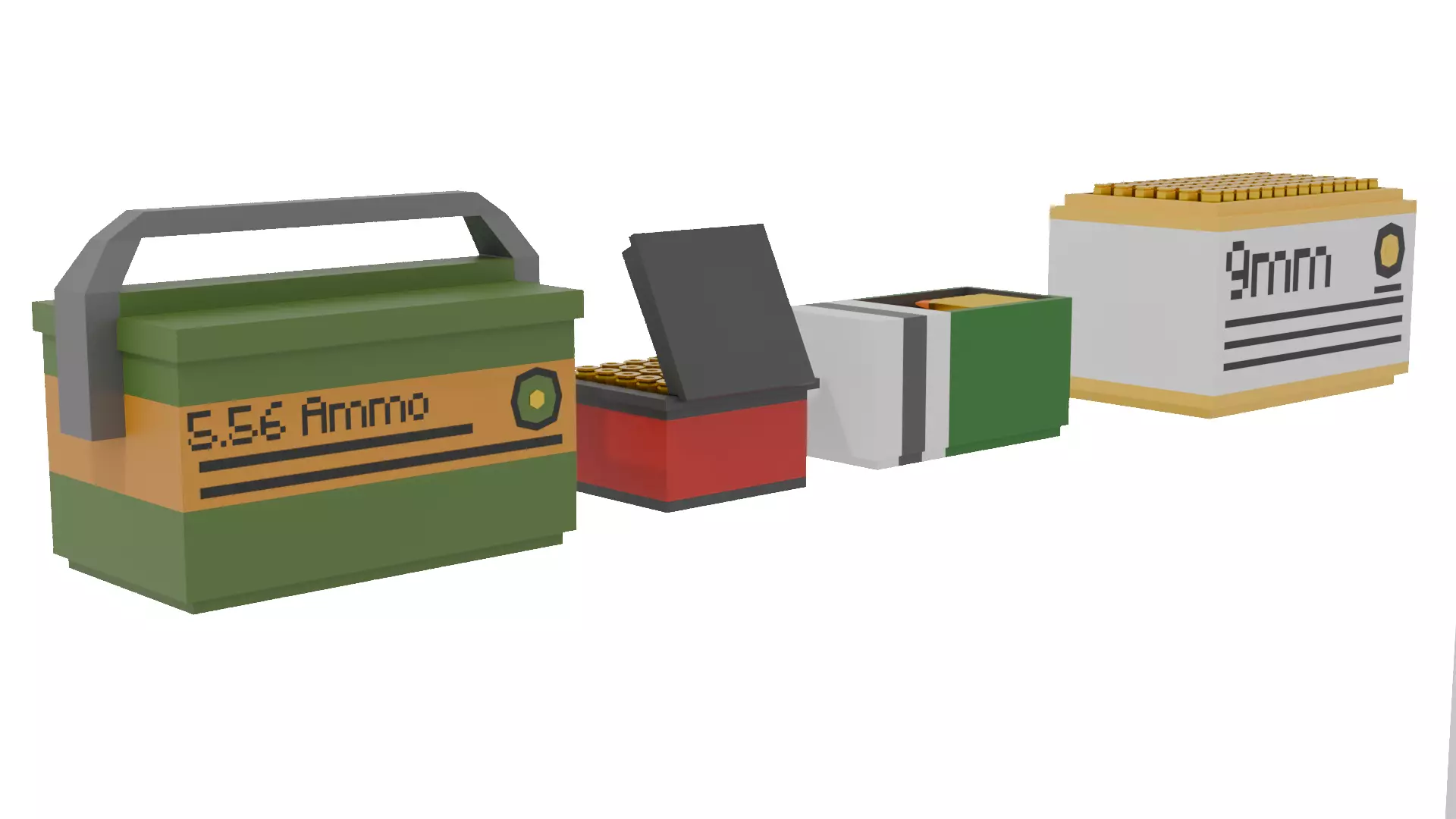 Crates Ammo Box 3D model_2