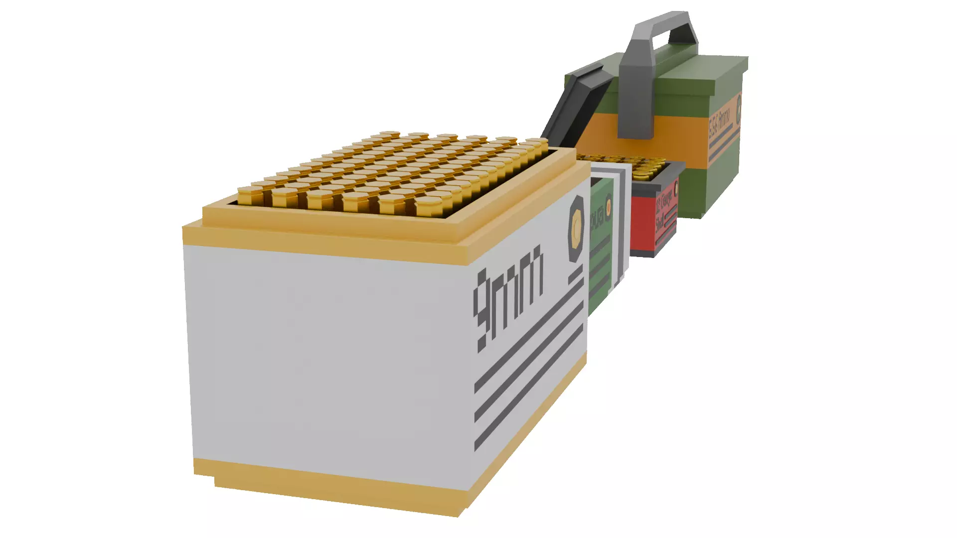 Crates Ammo Box 3D model_4