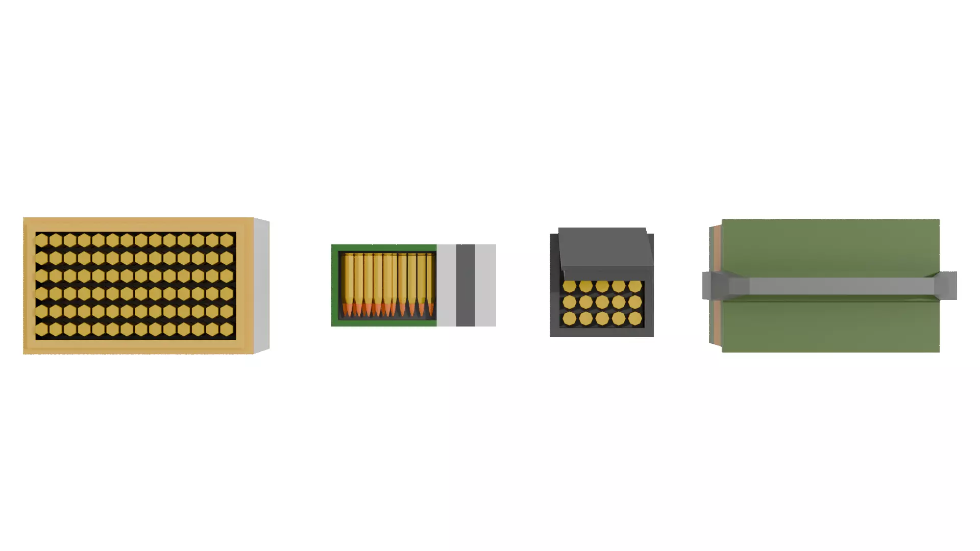 Crates Ammo Box 3D model_3